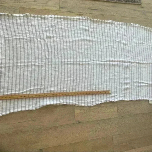 Madame COCO Turkish Striped Towel White Purple - Picture 6 of 6